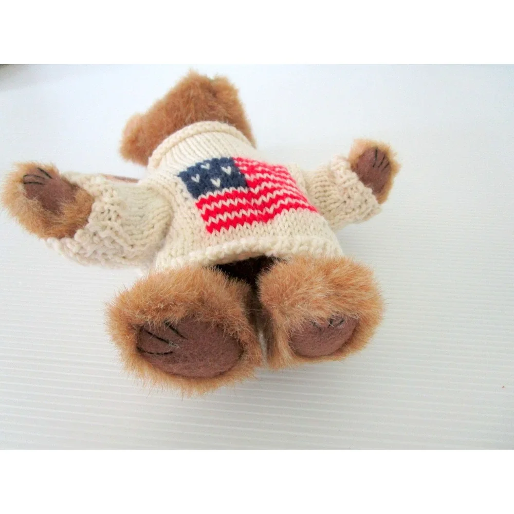 VINTAGE BOYDS BEARS STURBRIDGE Q. PATRIOT TEDDY BEAR USA SWEATER 9
